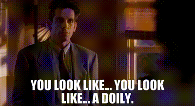 YARN | - You look like... You look like... - A doily. | Reality Bites  (1994) | Video gifs by quotes | 050415c1 | 紗