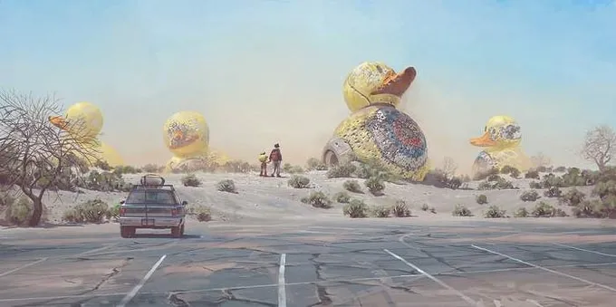The Electric State - Simon Stålenhag's New Narrative Artbook by Free League  — Kickstarter