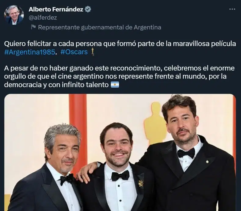 Argentina, 1985: los mensajes de apoyo de los principales políticos