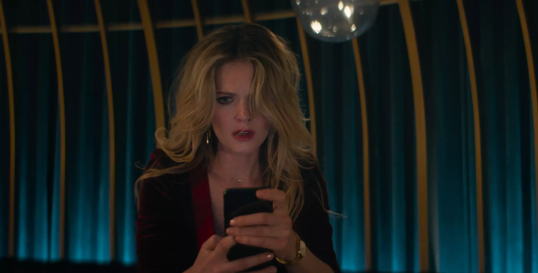 Meghann Fahy in Drop. Source: Universal Pictures