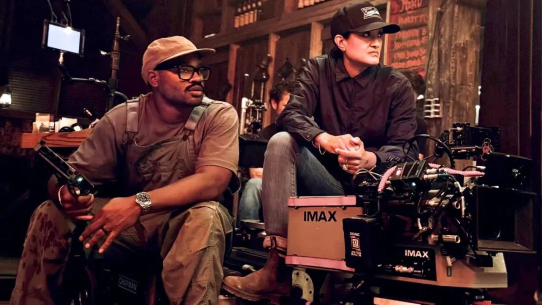Ryan Coogler with IMAX camera on SInners set