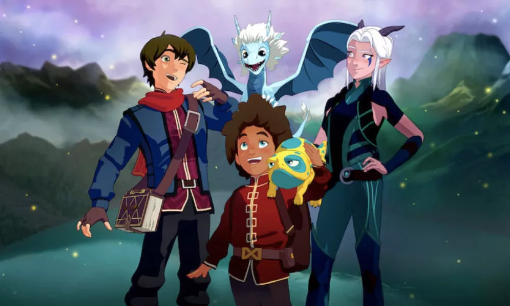 Callum, Ezran, Zym and Rayla
