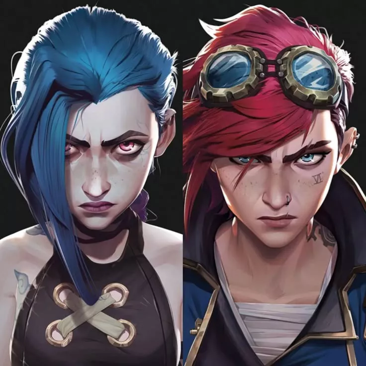 Jinx (left) Violet (right)