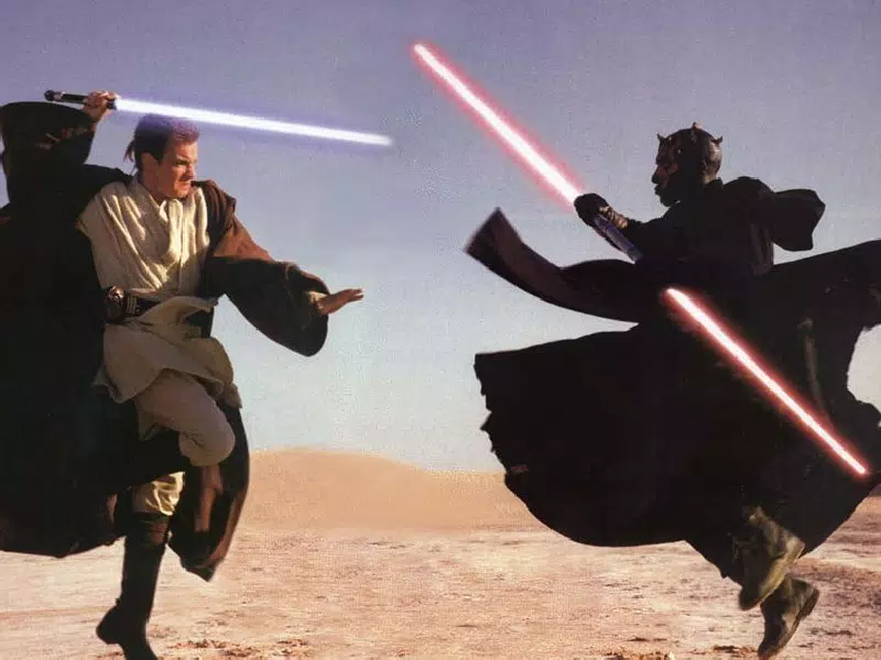 Darth Maul Obi Wan fight