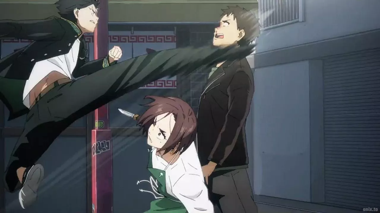 Haruka fighting