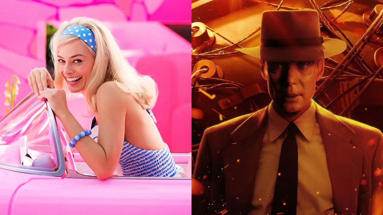 Barbie and Oppenheimer posters