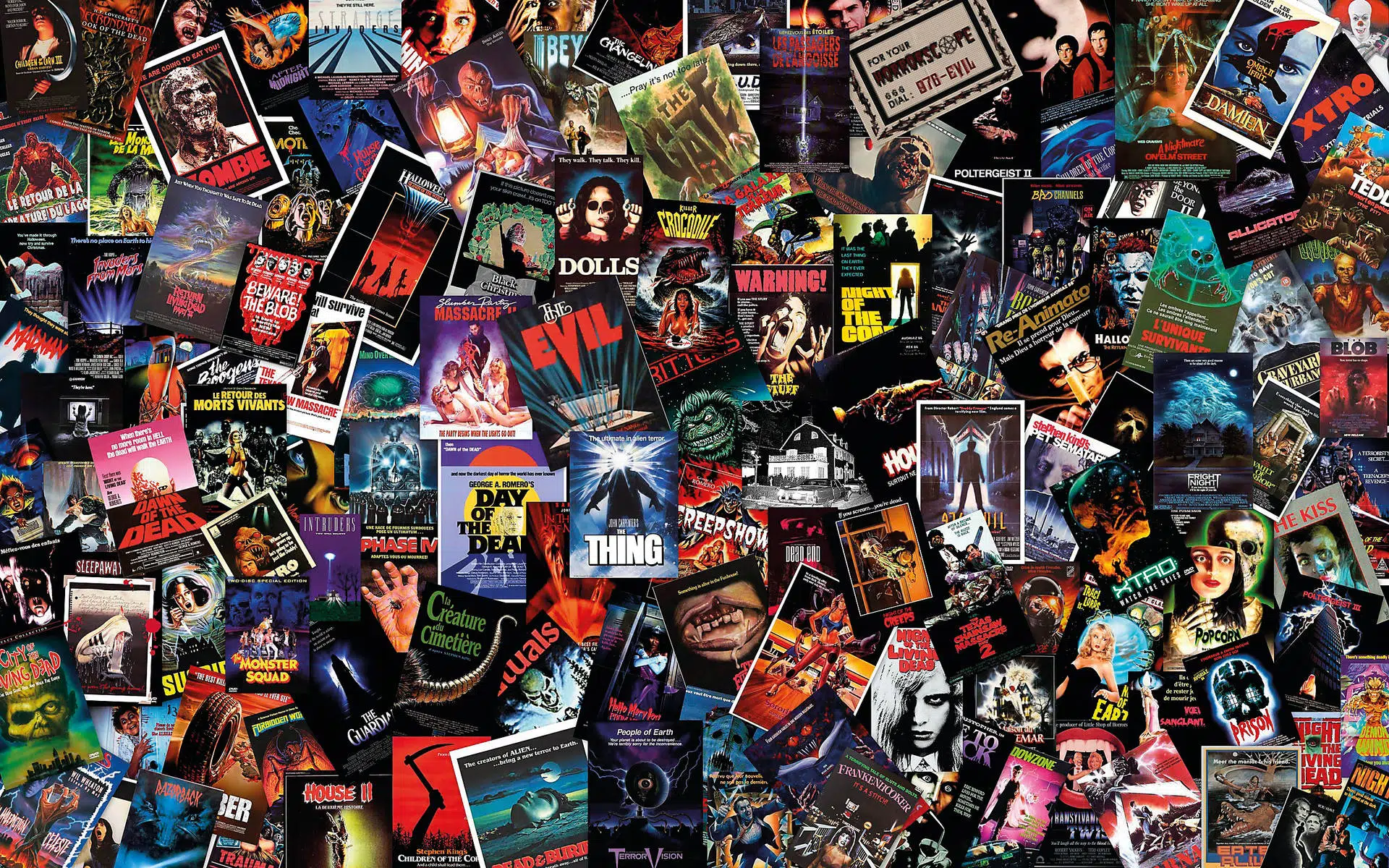 100+] Fondos de fotos de Collage de películas de terror | Wallpapers.com