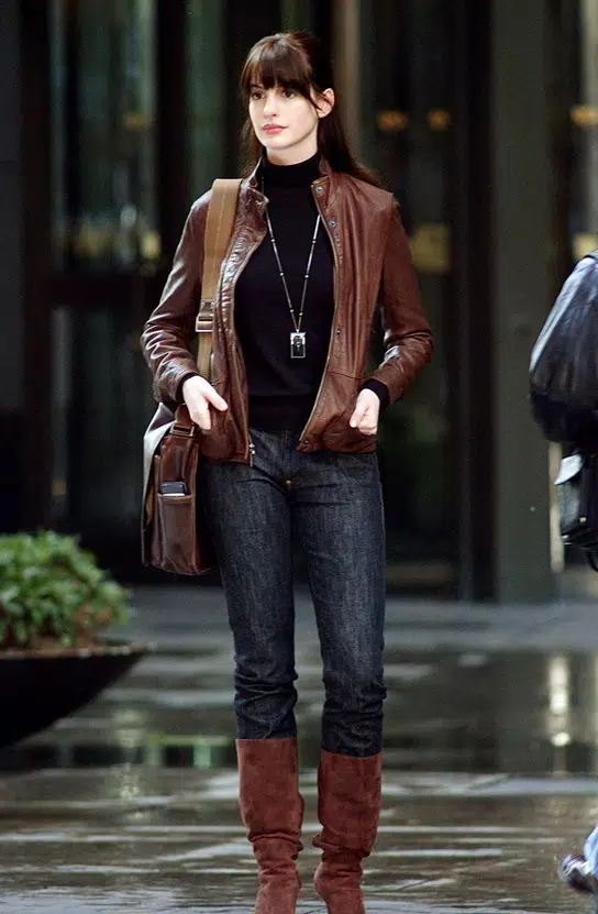 Cuando Anne Hathaway se vistió igual que en El diablo viste de Prada y se  sentó con Anna Wintour