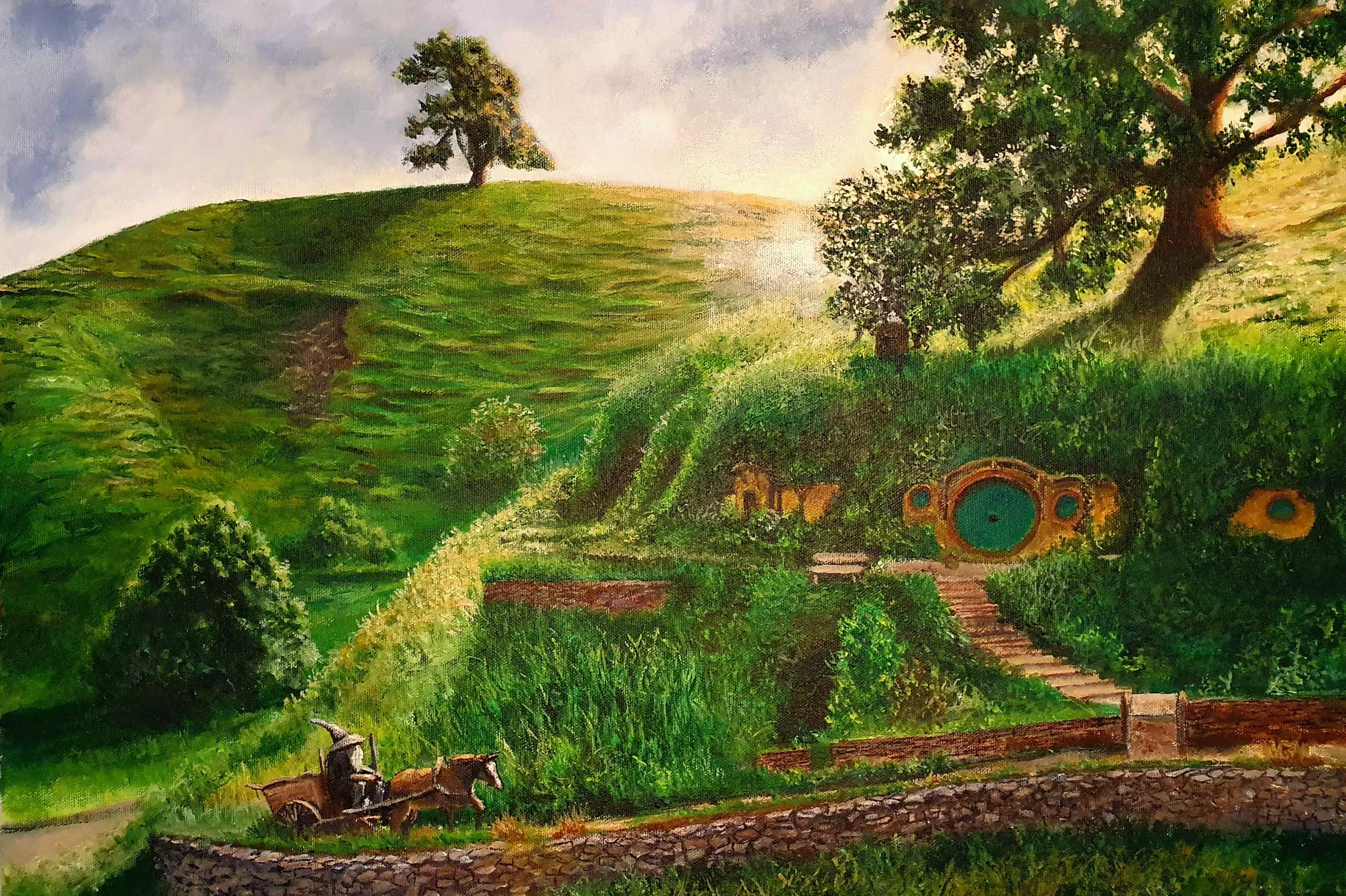 Lord of the Rings Art the Shire Signed Canvas Print - Etsy Australia