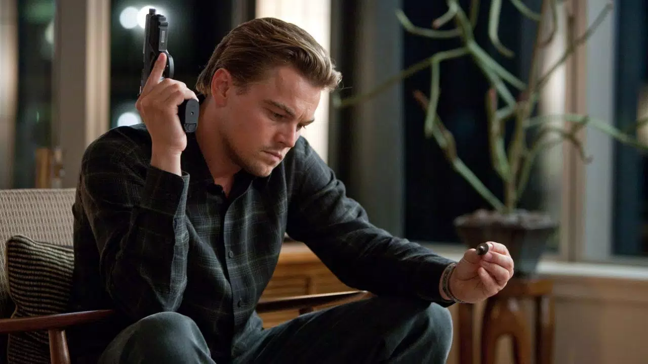 Leonardo DiCaprio as Dom Cobb in Inception