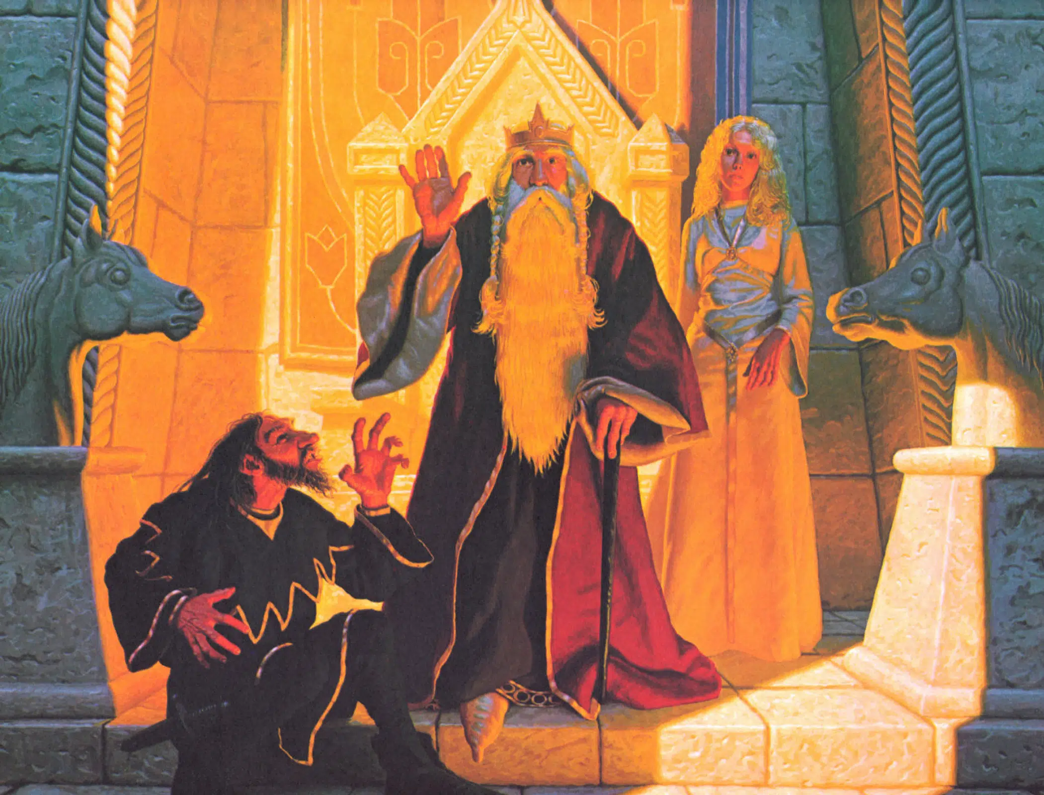 Tim Hildebrandt King théoden and Glilot: Descripción de la obra | Arthive