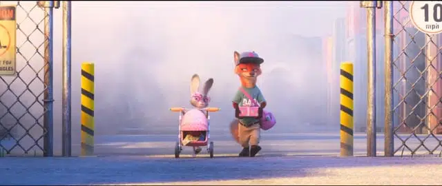 Nick and Judy disguised as a family and Finnick as the baby : r/zootopia