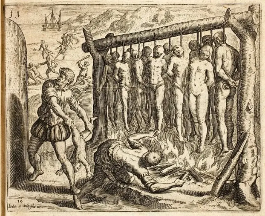 （'Anti-Spanish' European propaganda artwork from the 16th century）