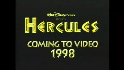 Hercules - 1998 VHS Trailer