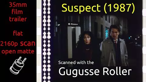 Suspect (1987) 35mm film trailer, flat open matte, 2160p