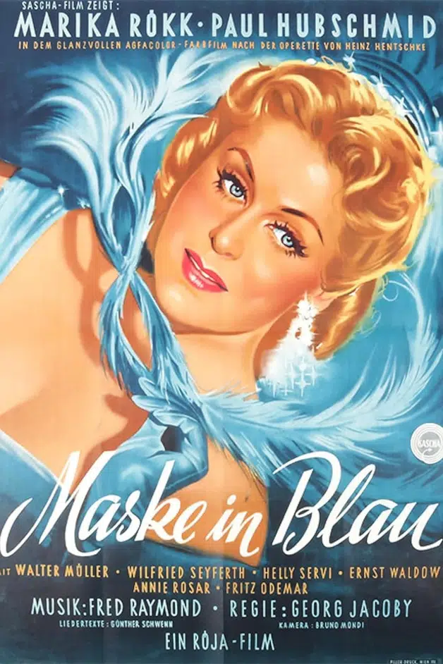 Máscara azul