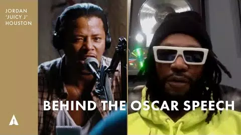 Jordan 'Juicy J' Houston | "It's Hard out Here for a Pimp"-Hustle & Flow | Behind the Oscars Speech